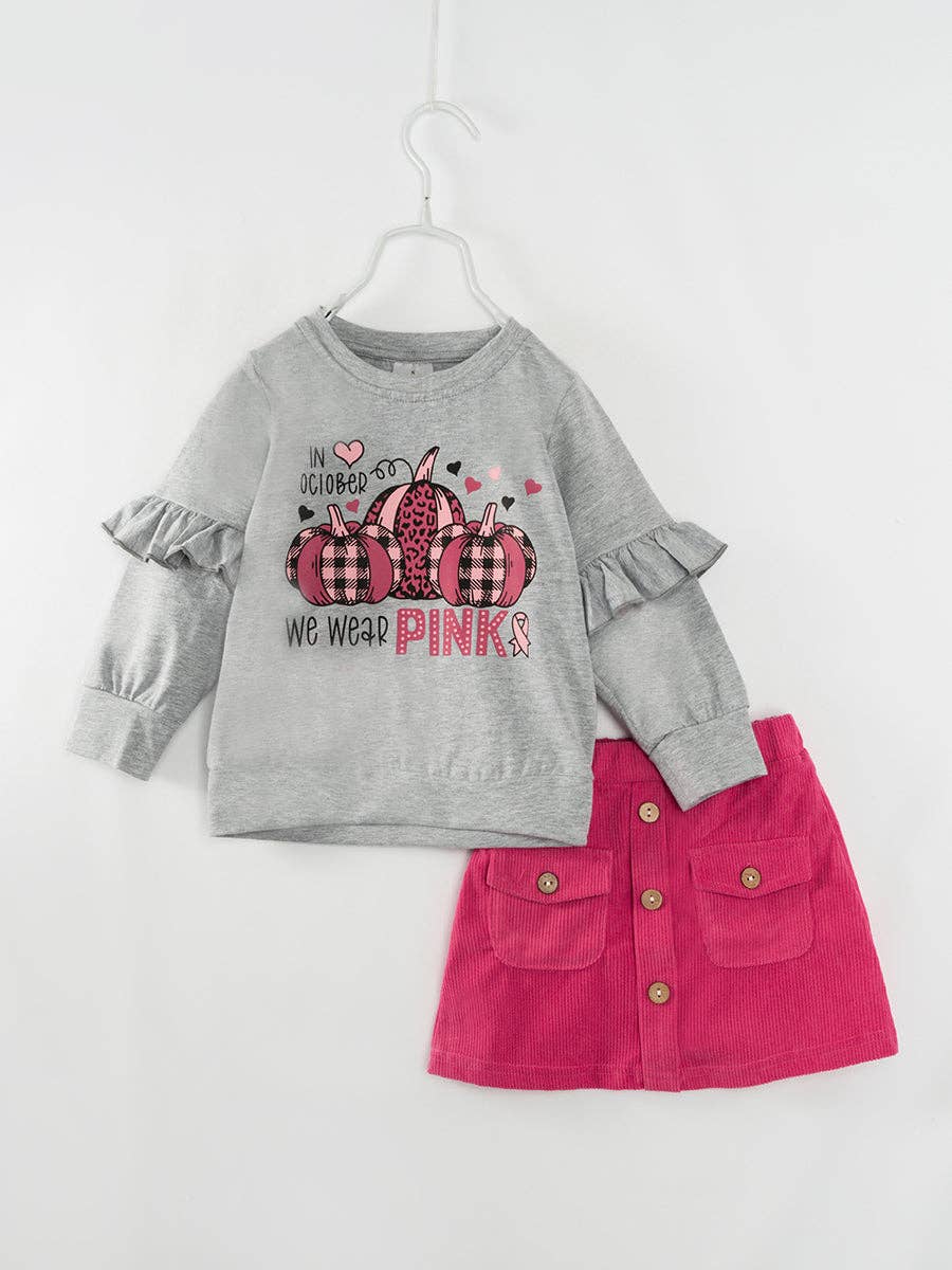 Girls 2pc skirt set